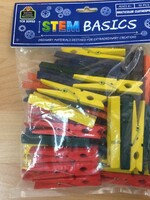 STEM Basics Multicolor Clothespins 50 pk