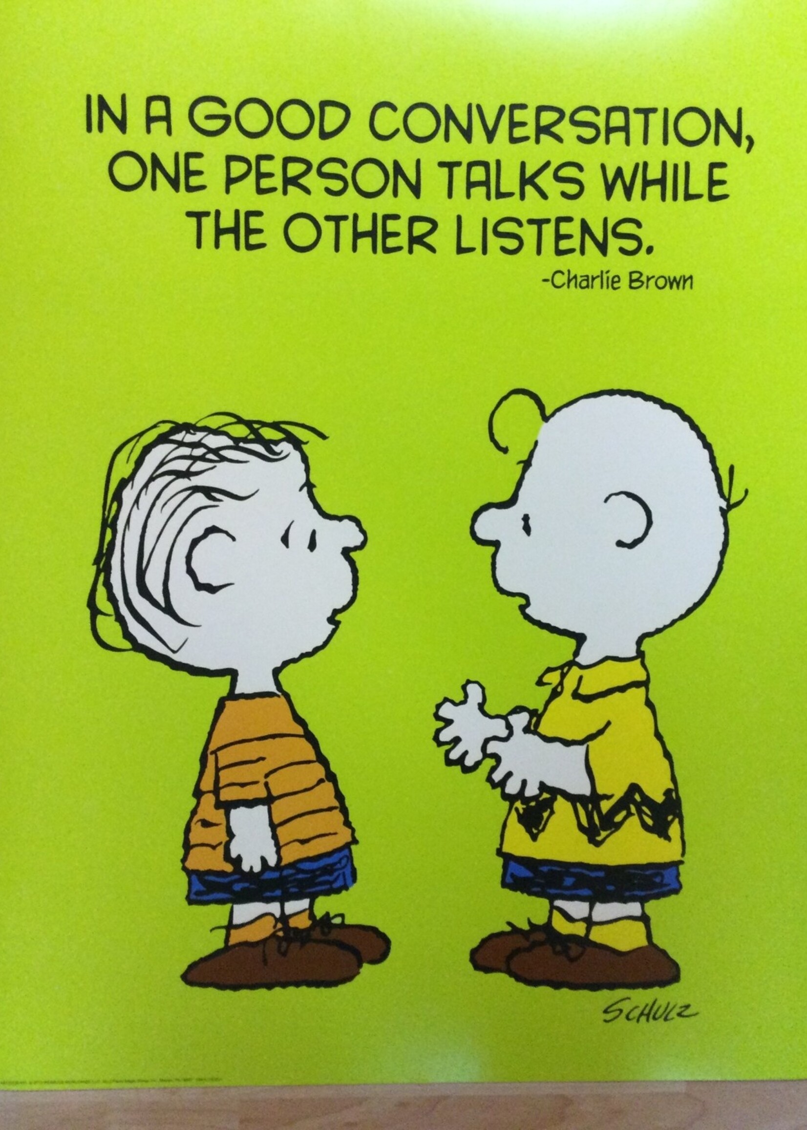 Peanuts Good Conversation Chart Peanuts Good Conversation Chart