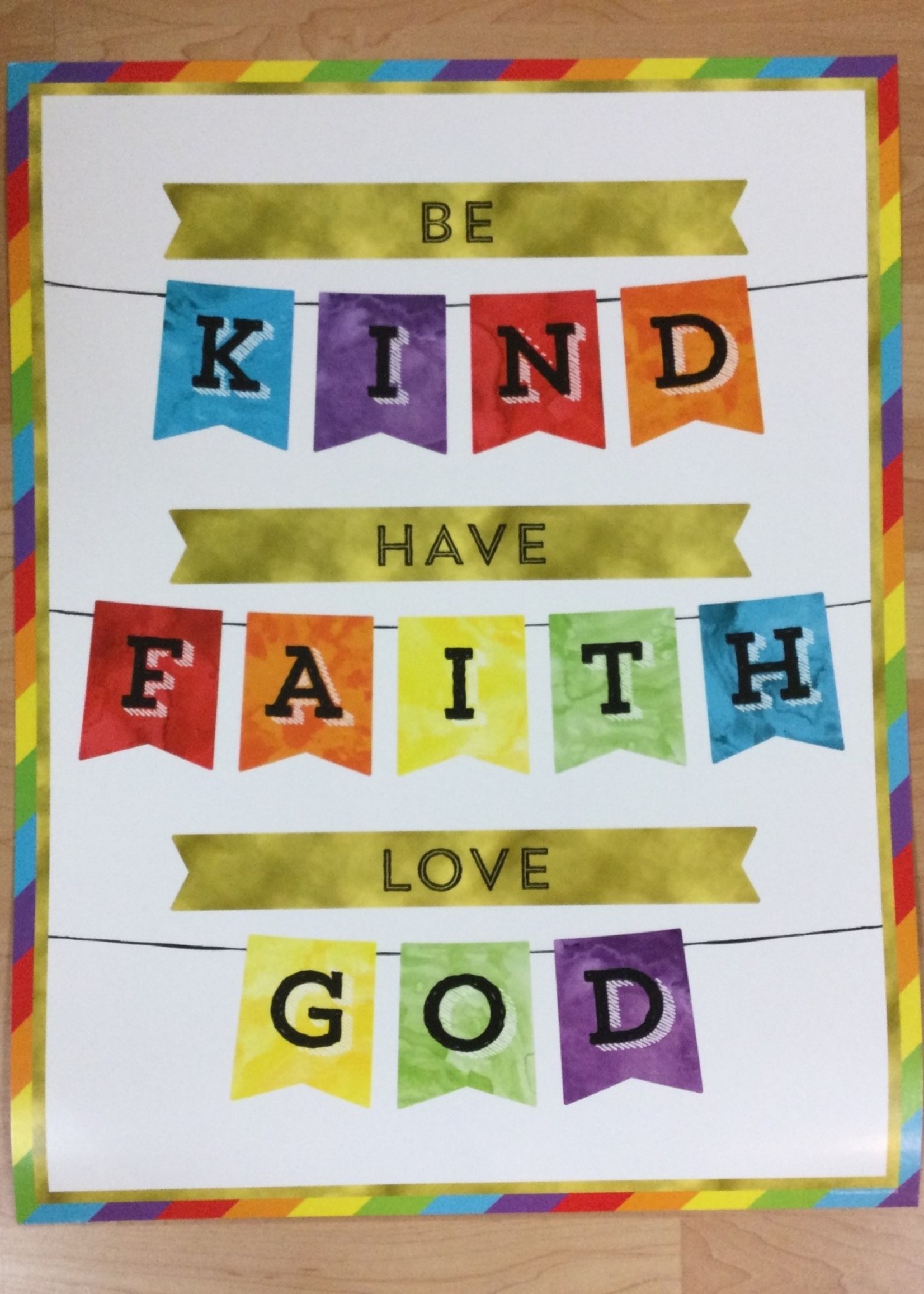 Be Kind, Have Faith Chart Be Kind, Have Faith Chart