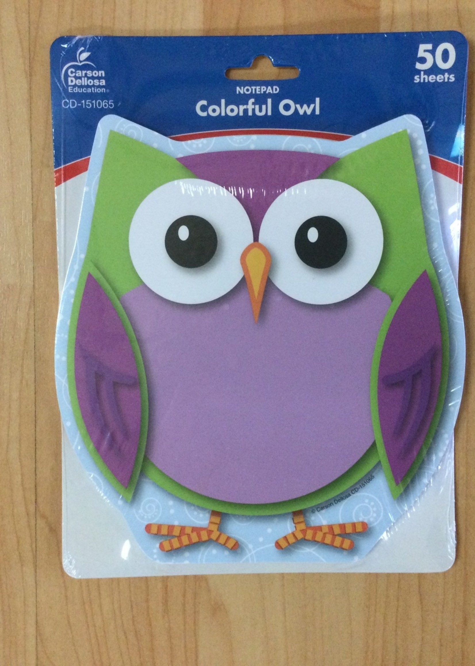 Colorful Owl Notepad Colorful Owl Notepad 50 sheets