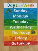 Eric Carle Days of the Week Eric Carle Days of the Week Chart