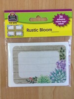 Rustic Bloom Labels 36pc