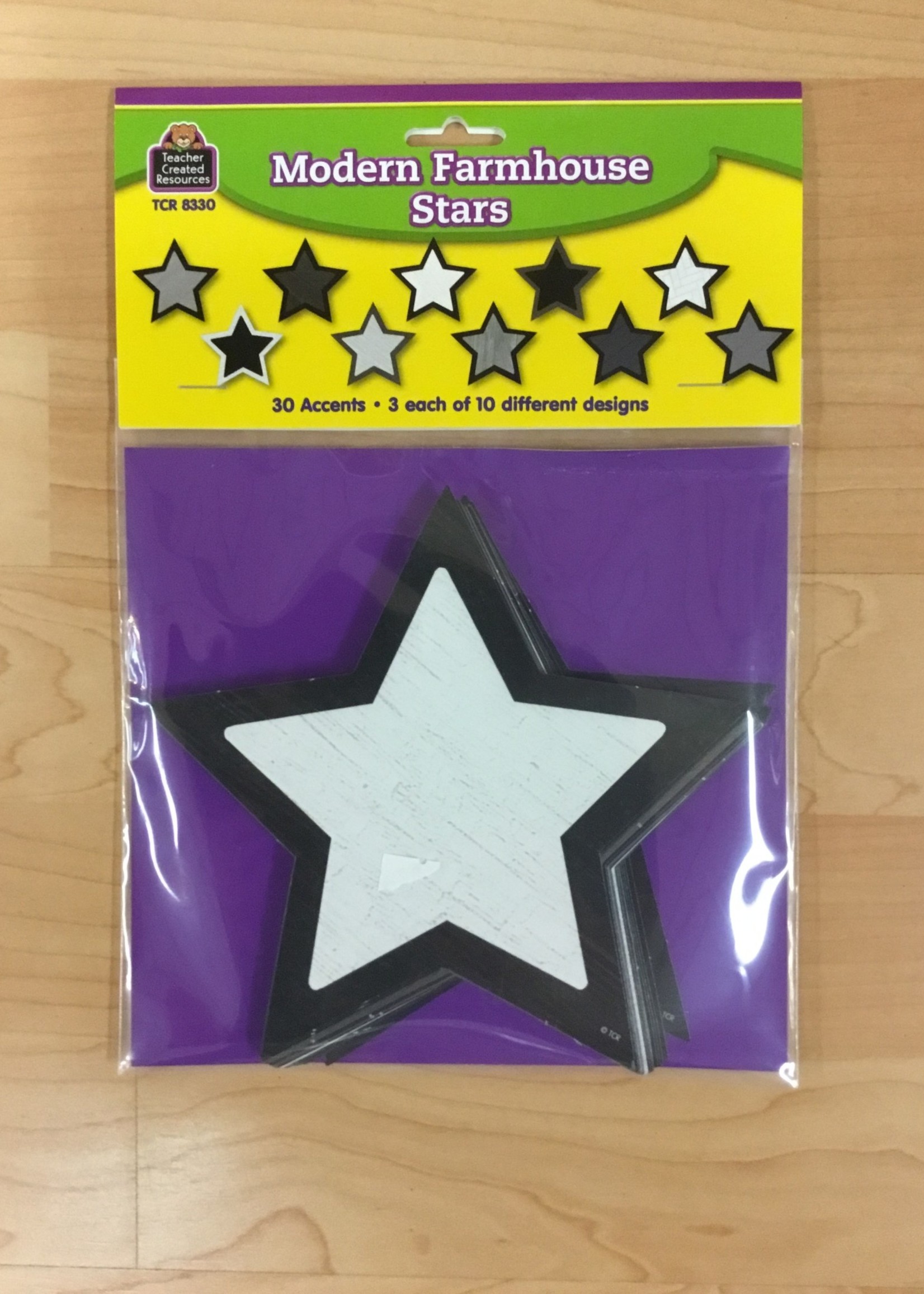 Modern Farmhouse Stars Cutouts 30pc