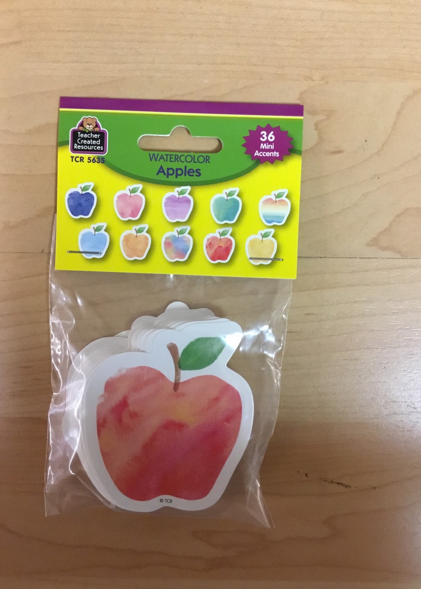 Watercolor Apples Mini Cutouts Watercolor Apples Mini Cutouts 36 pc
