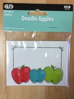 Doodle Apples Labels 36 pk