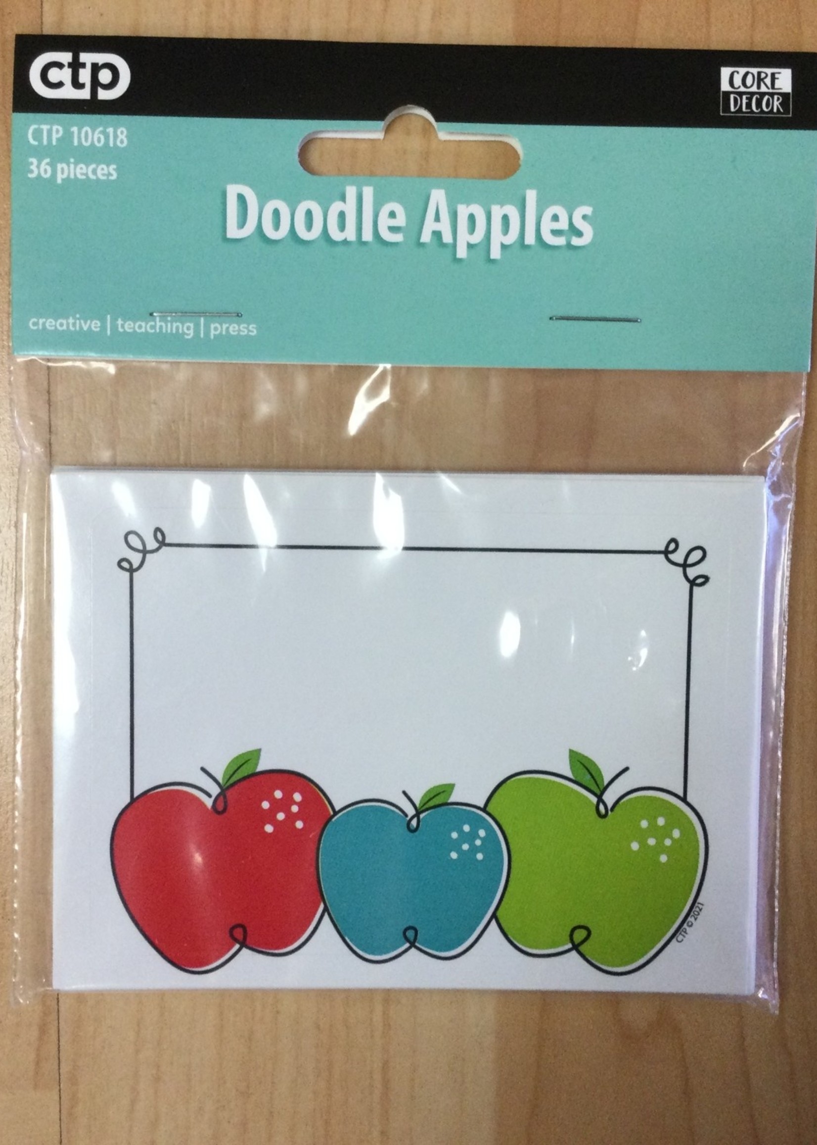 Doodle Apples Labels 36 pk