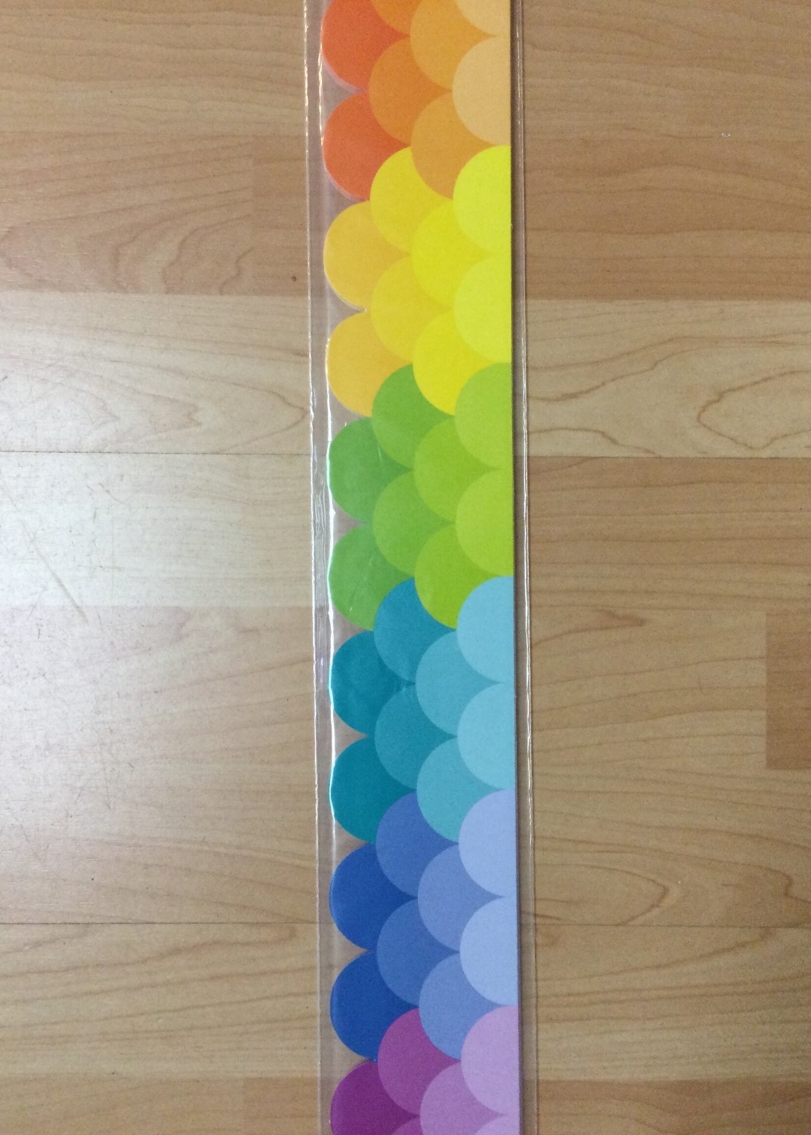 Ombre Rainbow Scallops EZ Border 48'