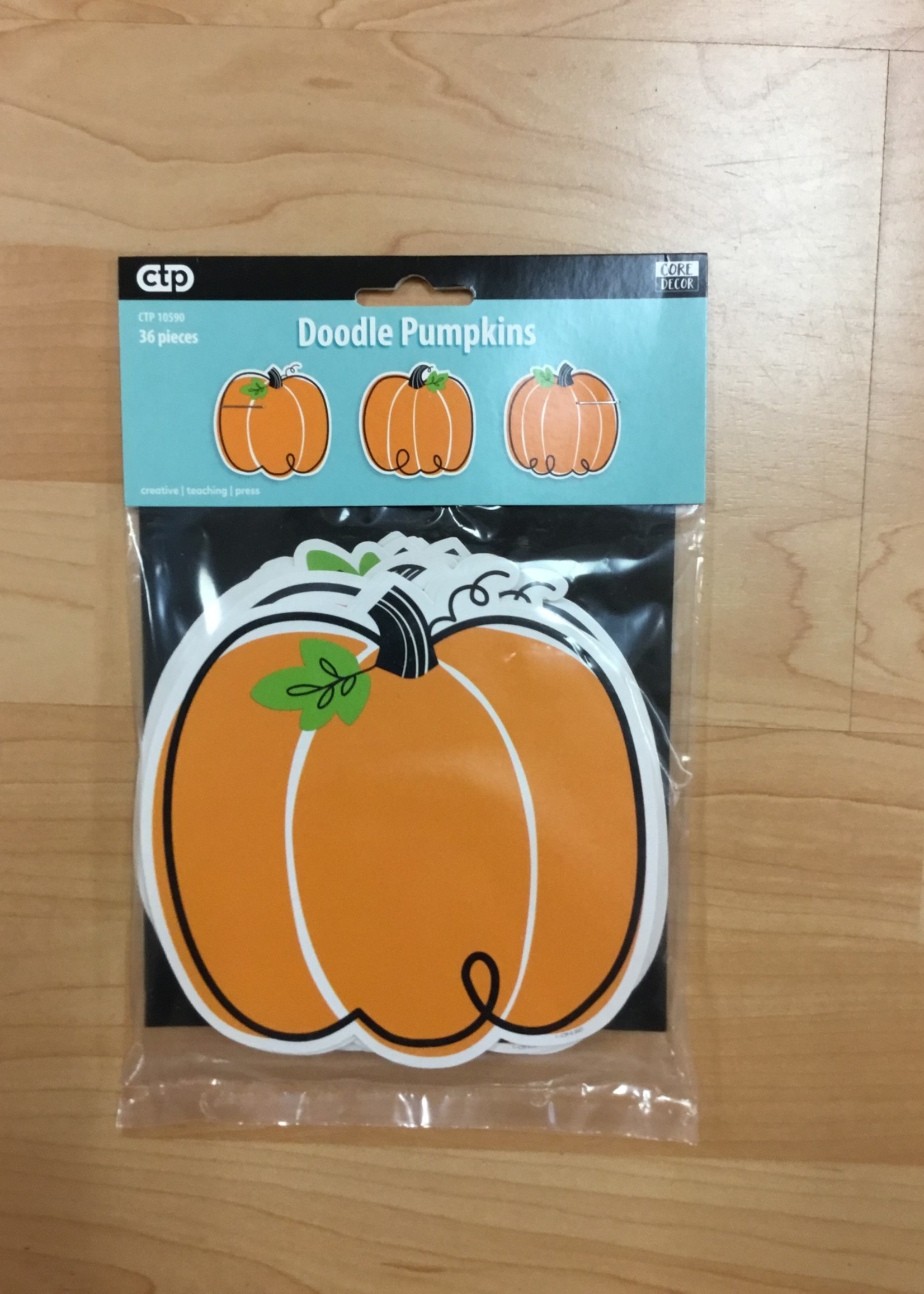 Doodle Pumpkins Cutouts 36pc