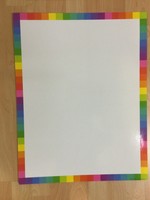 Colorful Blank Chart Rainbow Trim Blank Chart