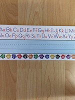 Paw Prints Alphabet Nameplates Paw Prints Left/Right Alphabet Nameplates 36pk