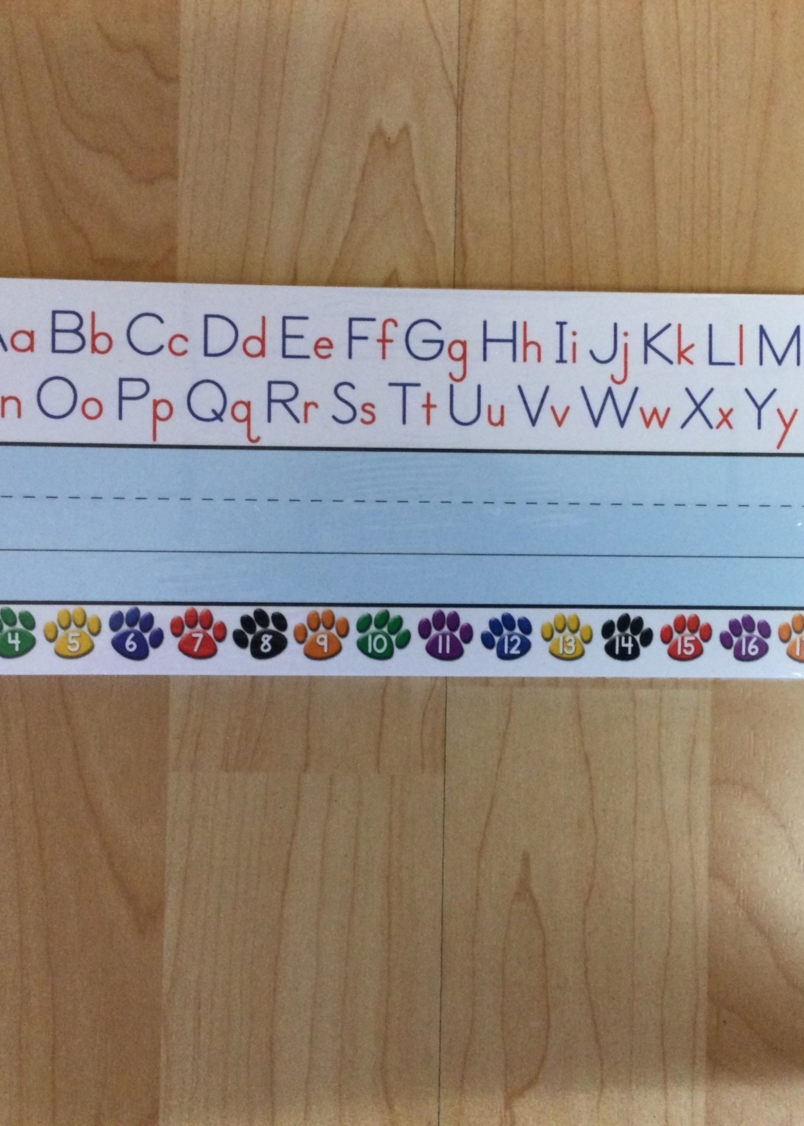 Paw Prints Alphabet Nameplates Paw Prints Left/Right Alphabet Nameplates 36pk