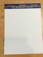 Present-It Self Adhesive Unruled Easel Pad 25"x30" 25 sheets