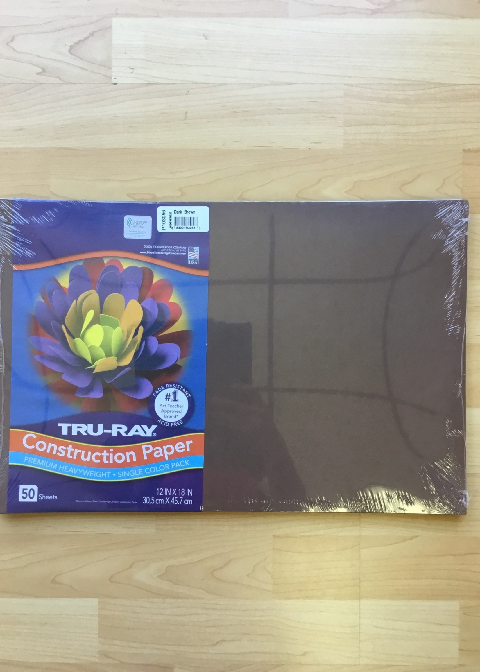 Dark Brown  12" x 18" Tru-Ray Construction Paper 50 sheets