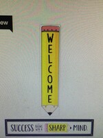 Doodle Pencil Welcome Banner