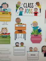 Stick Kids Class Jobs Mini Bulletin Board Set