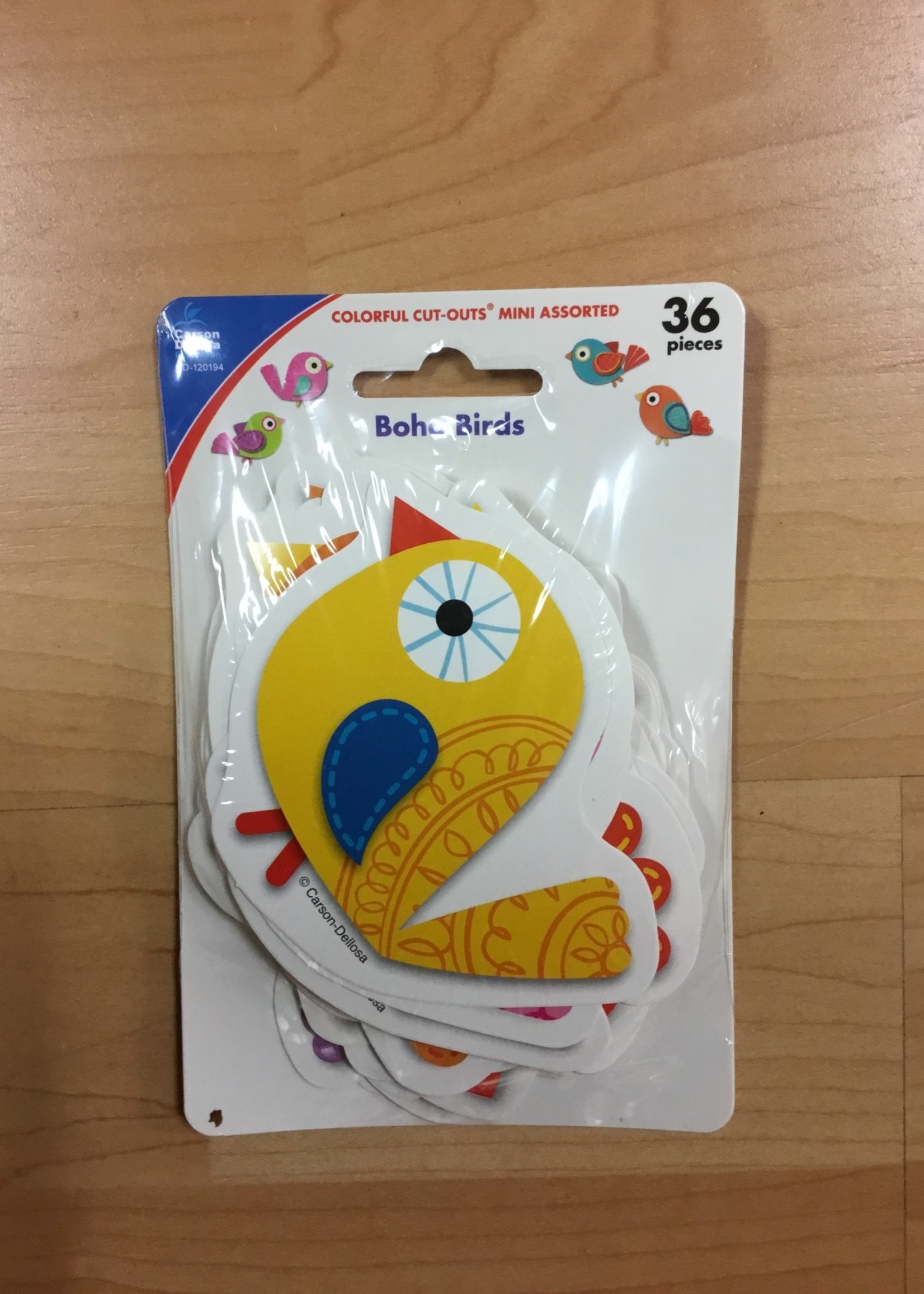 Boho Birds Mini Cutouts Boho Birds Mini Cutouts 36pc