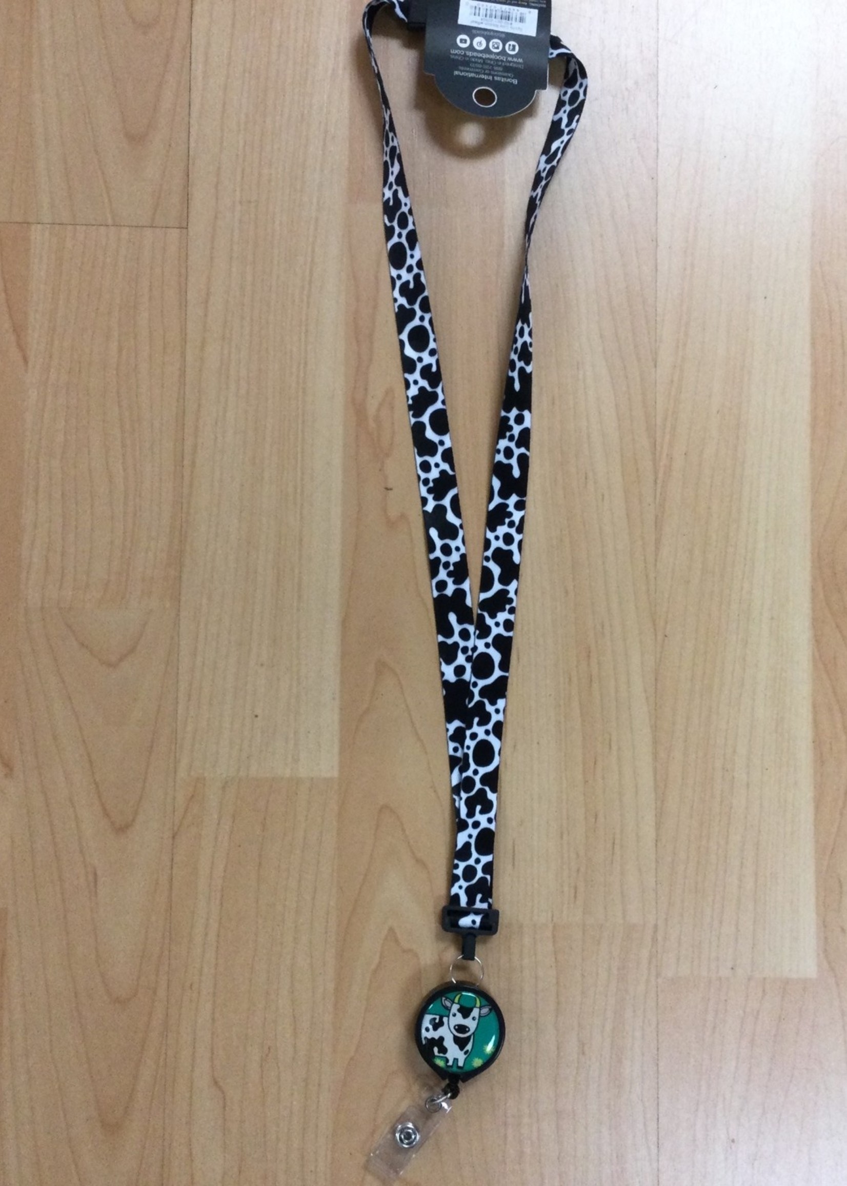 Spotty Cow Ribbon Lanyard