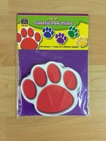 Colorful Paw Prints Cutouts Colorful Paw Prints Cutouts