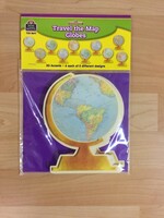 Travel the Map Globes Cutouts Travel the Map Globes Cutouts