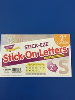2" Uppercase Silver Stick-On Letters 107pc