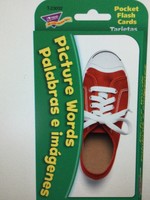 Picture Words Spanish Flash Cards 53pc