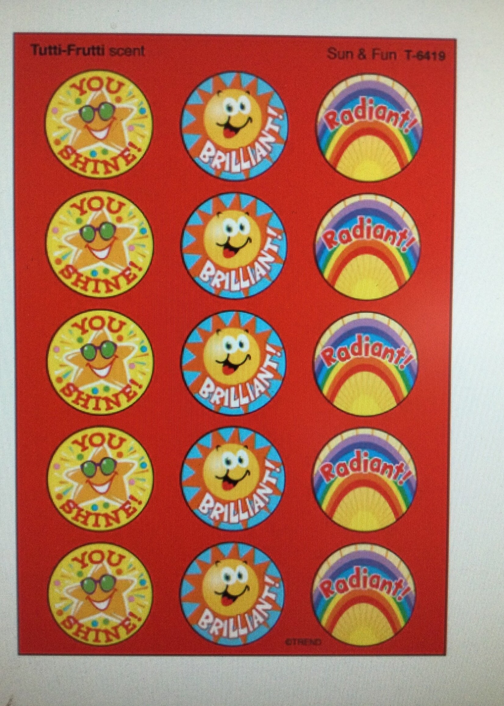 Sun and Fun Stinky Stickers (60)