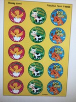 Fabulous Farm Stinky Stickers 60pc