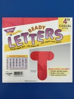 4" Red Sparkle Casual Letters 71pc