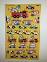 Rescue Vehicles Stickers 8 sheets