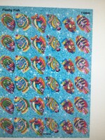 Flashy Fish Sparkle Stickers 2 sheets
