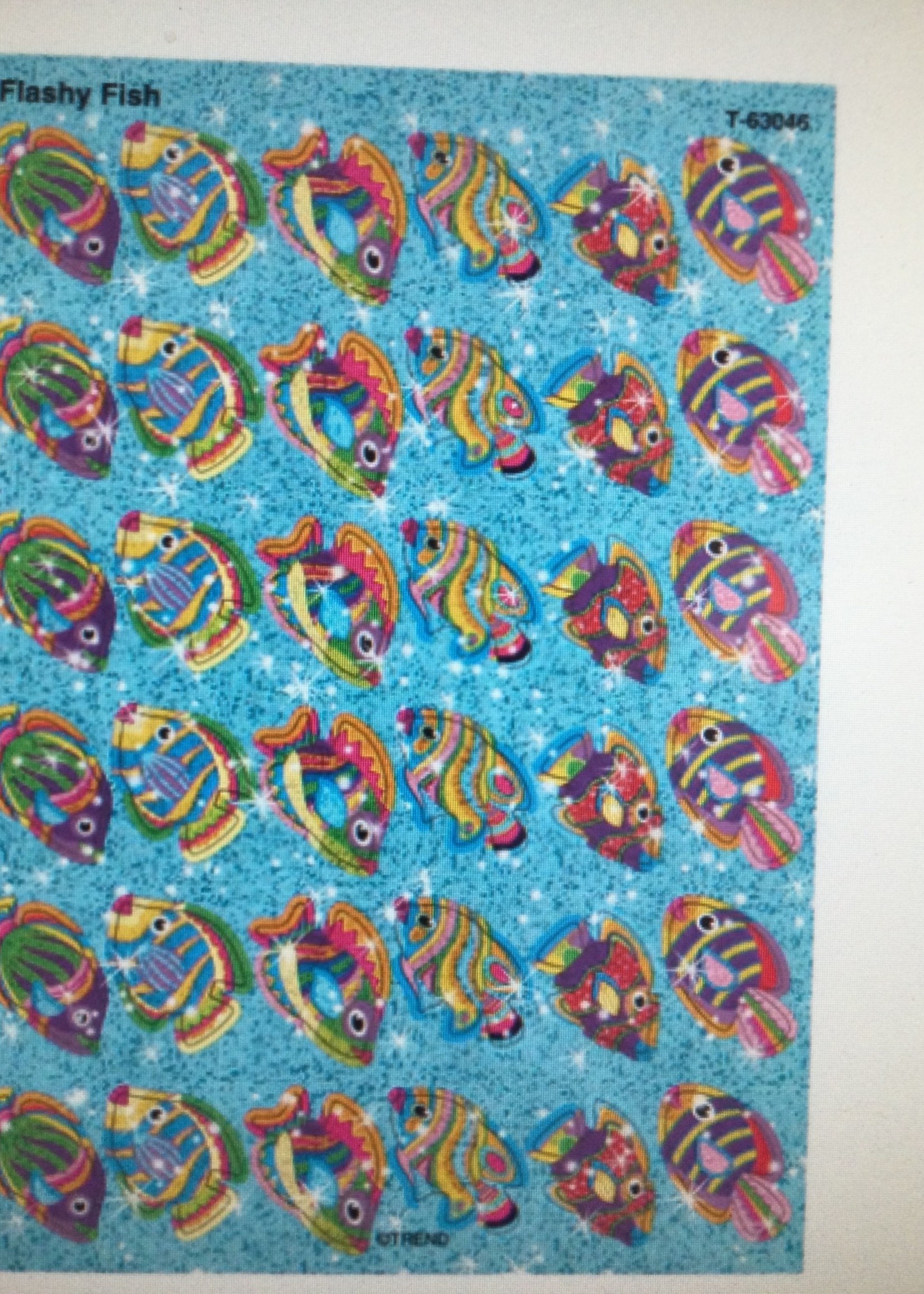 Flashy Fish Sparkle Stickers 2 sheets