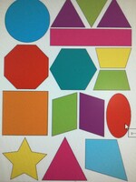 Color Shape Magnets 33pc