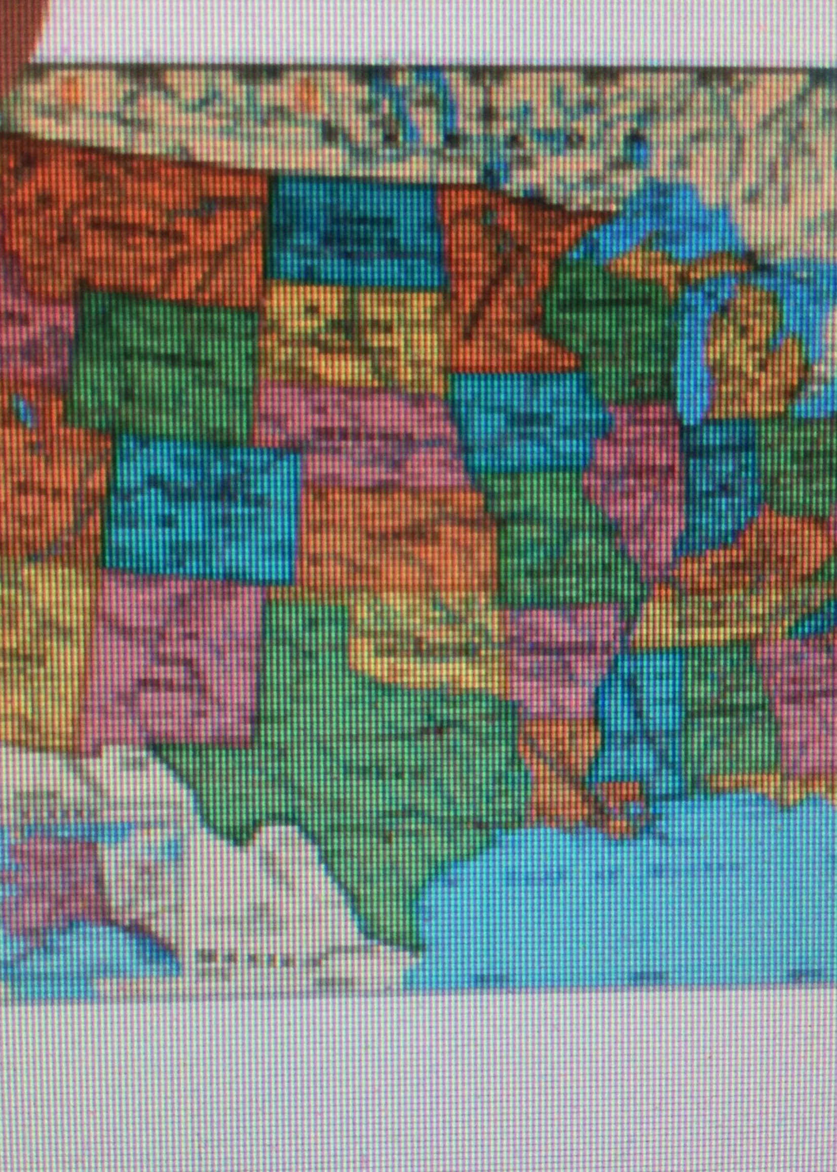 Laminated USA Wall Map