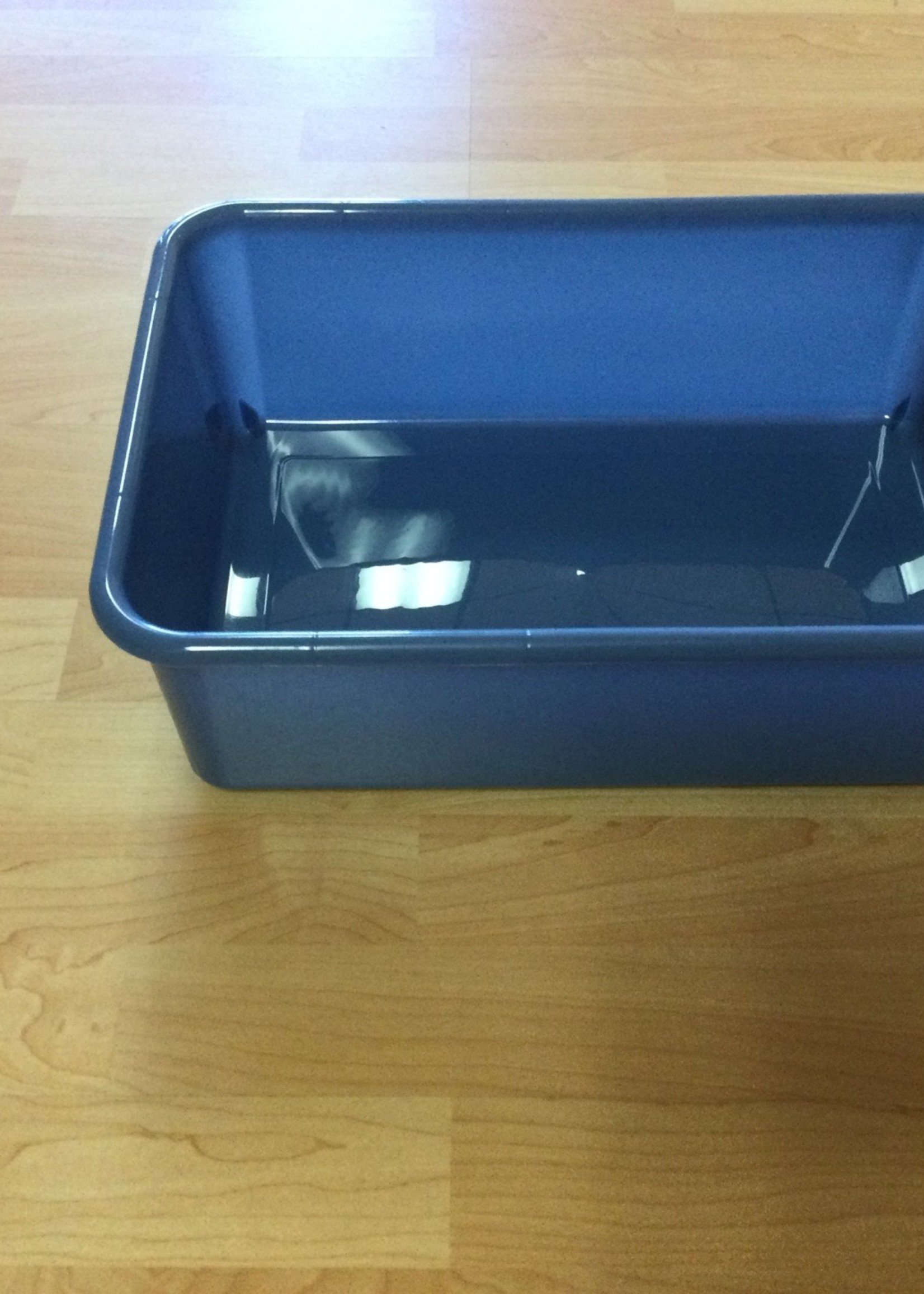 Large Slate Blue Plastic Bin Large Slate Blue Plastic Bin