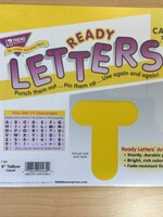 Yellow 4" Casual Letters Yellow 4" Casual Letters