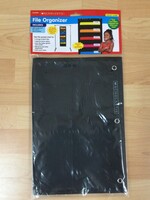 File Folder Organizer Pocket Chart Black (10)