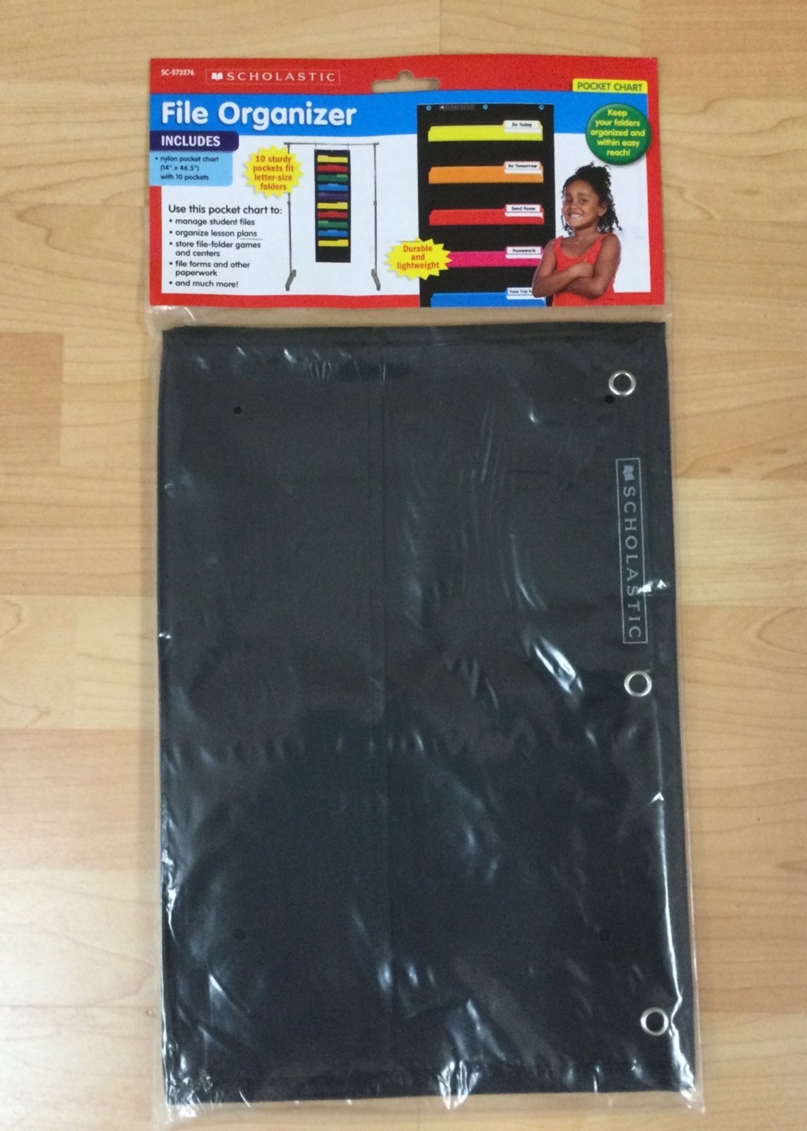 File Folder Organizer Pocket Chart Black (10)