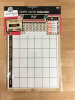 Schoolgirl Style Simply Safari Calendar Bulletin Board