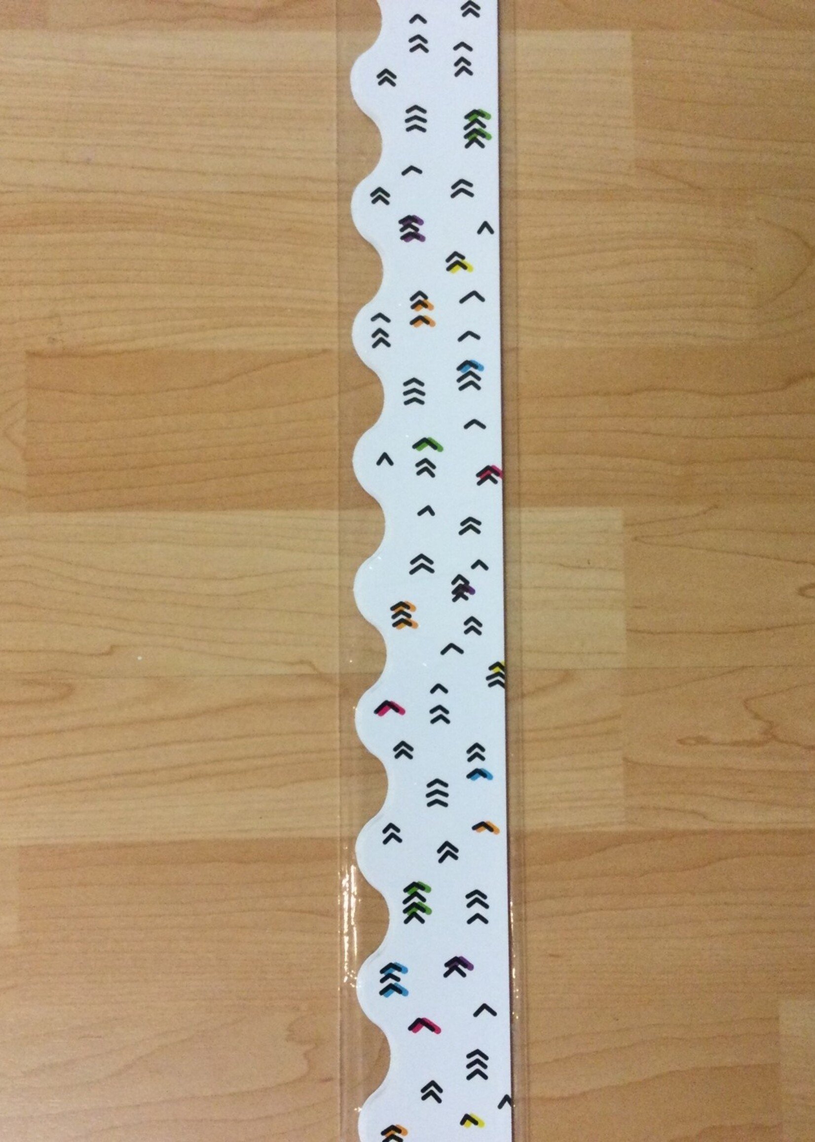 Kind Vibes Rainbow Doodles Scalloped Border 39'