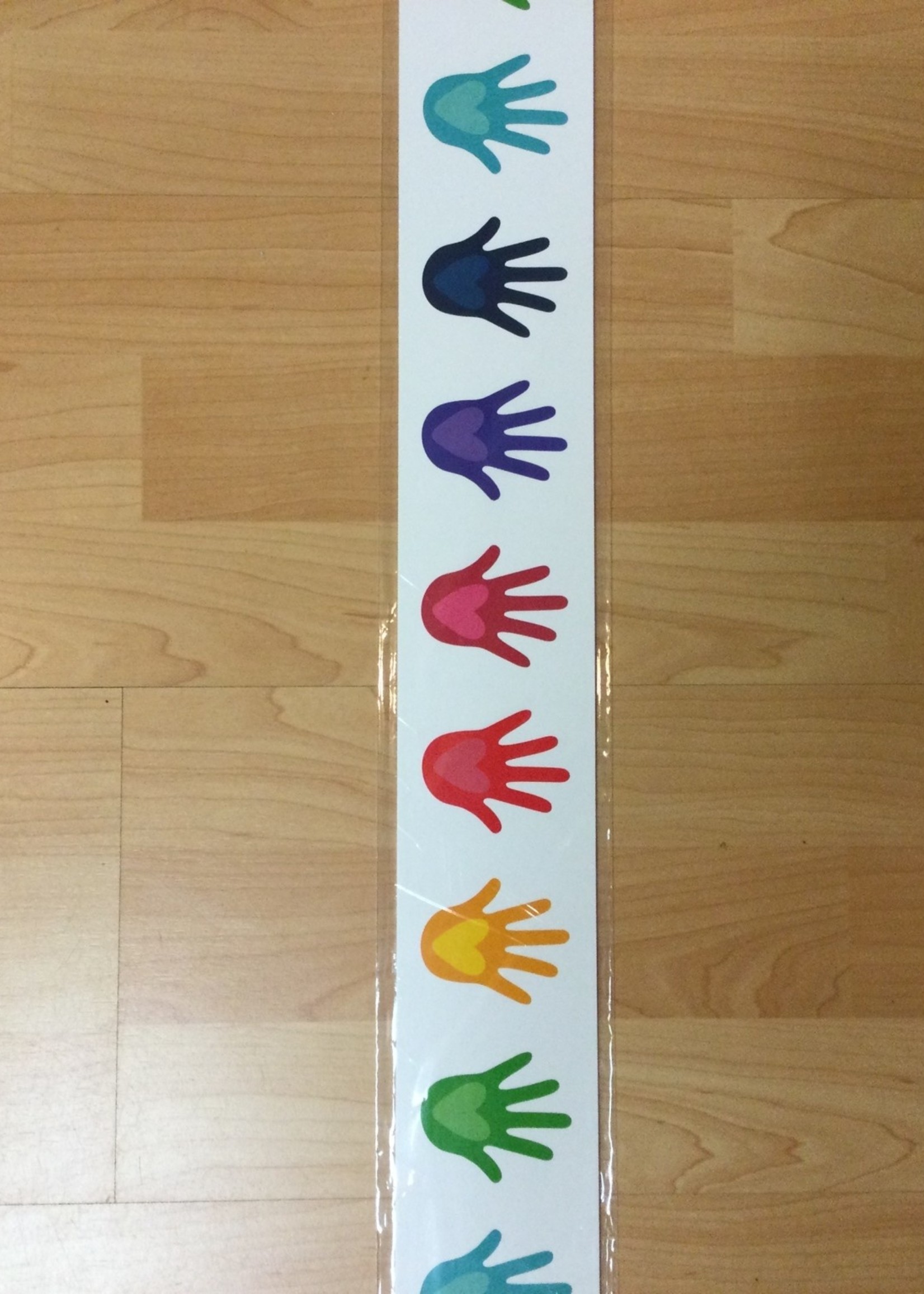 Hands with Hearts Straight Border 36'