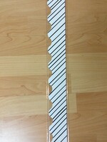 Kind Vibes Black & White Striped Scalloped Border 36'