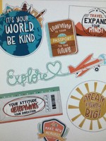 Let's Explore Motivational Mini Bulletin Board