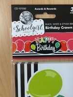 Schoolgirl Style Black, White, & Stylish Bright Birthday Crown