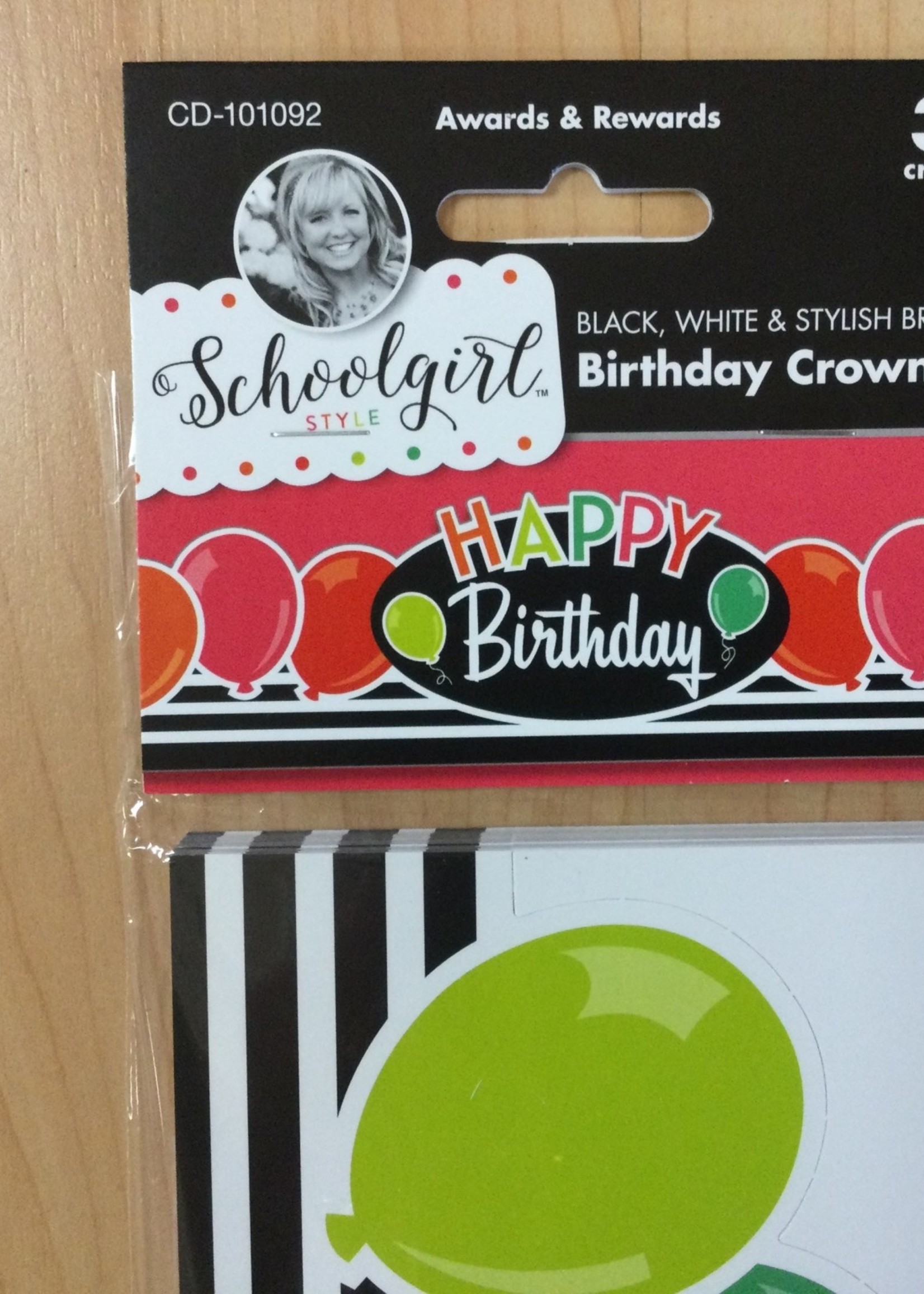 Schoolgirl Style Black, White, & Stylish Bright Birthday Crown