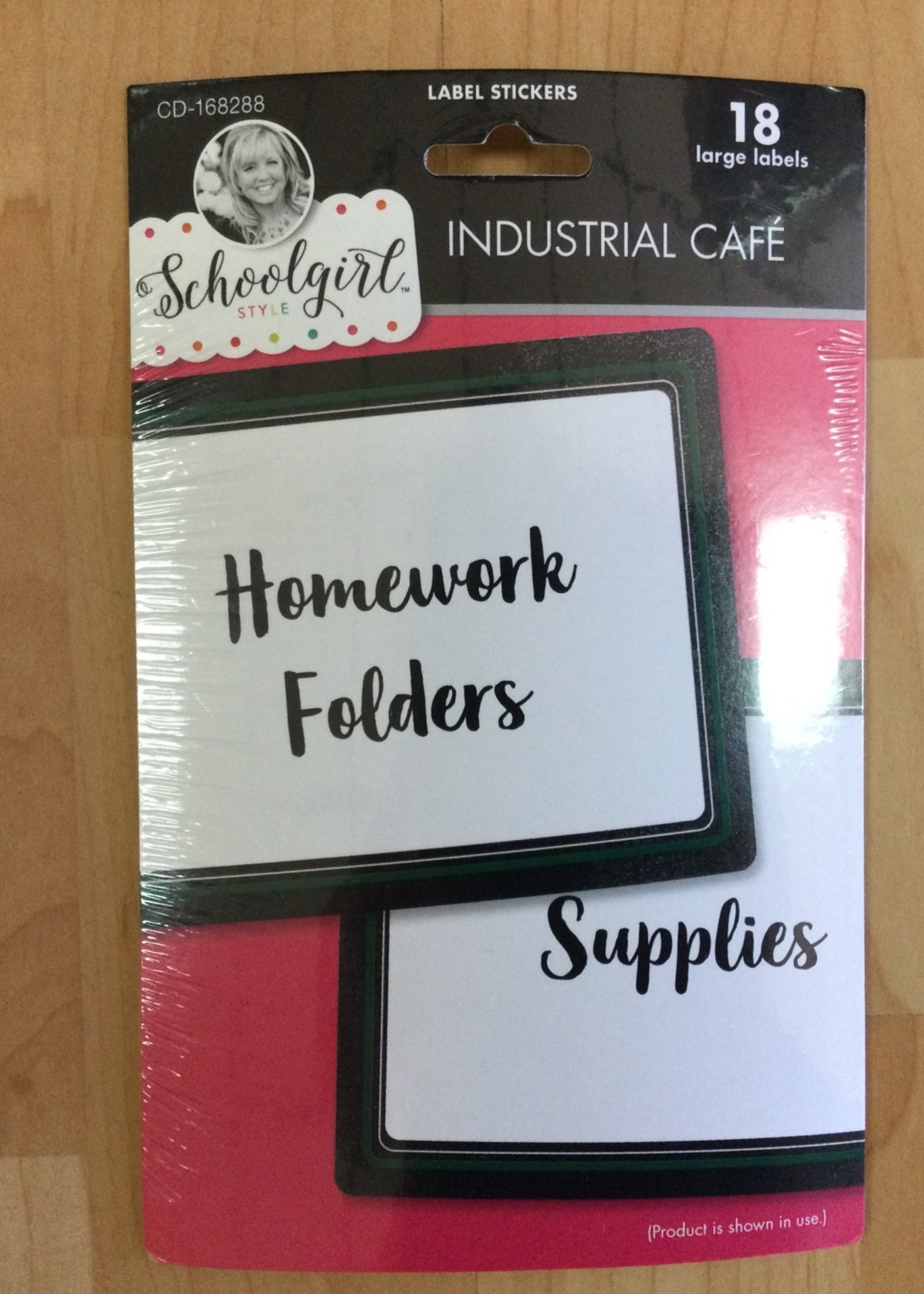 Schoolgirl Style Industrial Cafe Large Labels 18pc