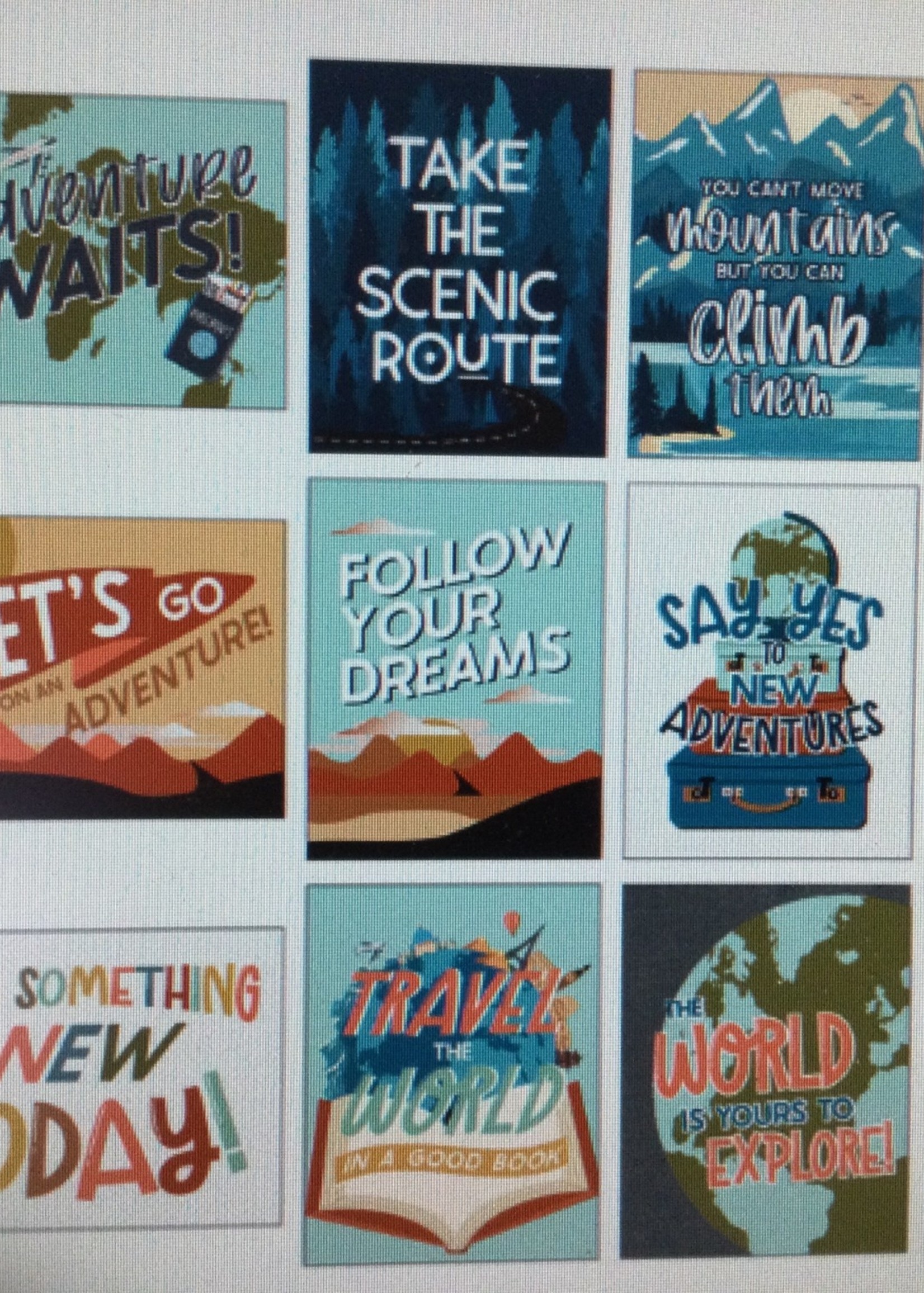 Let's Explore Mini Posters 12pc