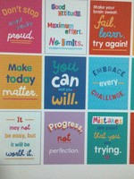Growth Mindset Quotes Mini Poster Set 12pc