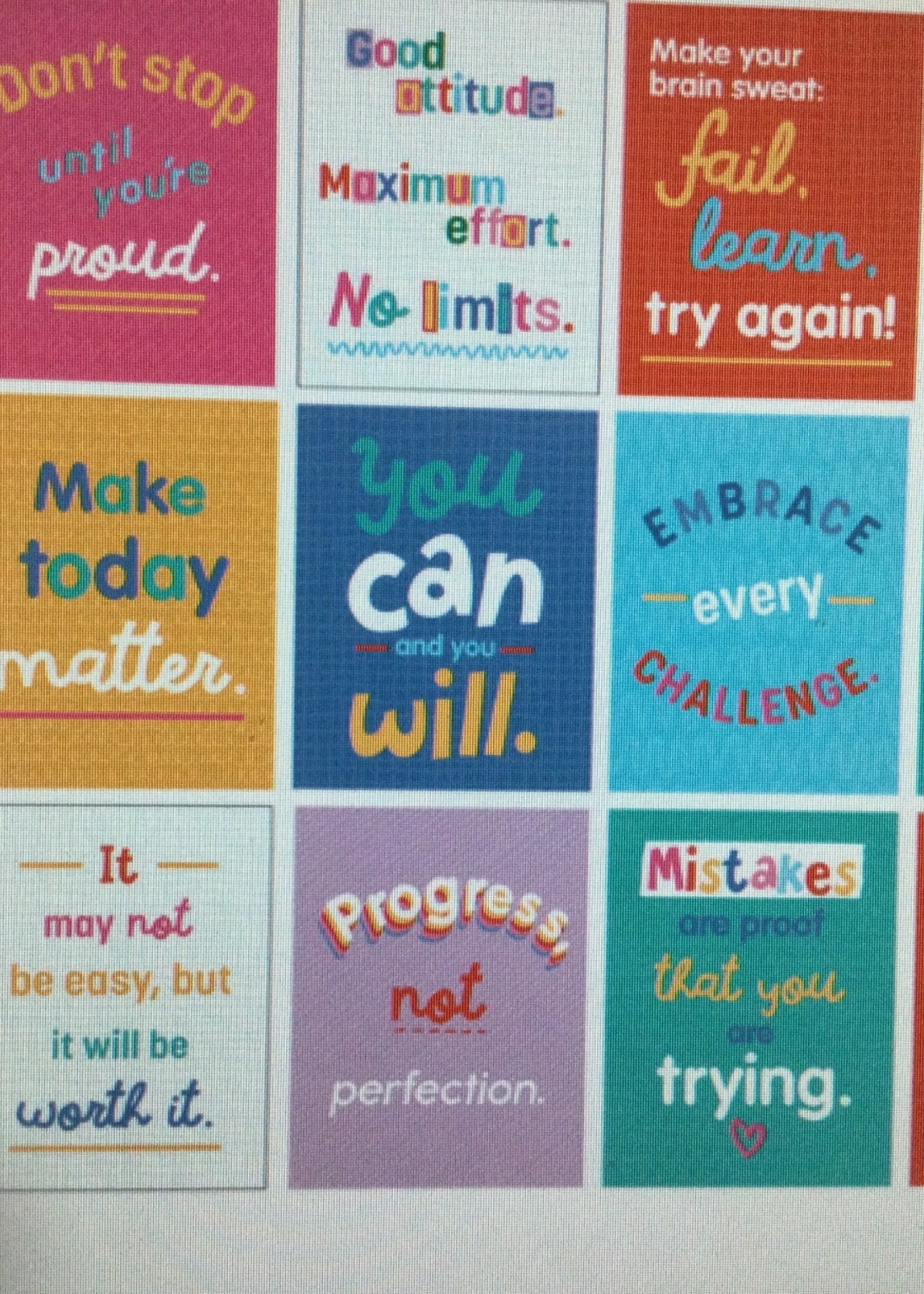 Growth Mindset Quotes Mini Poster Set 12pc