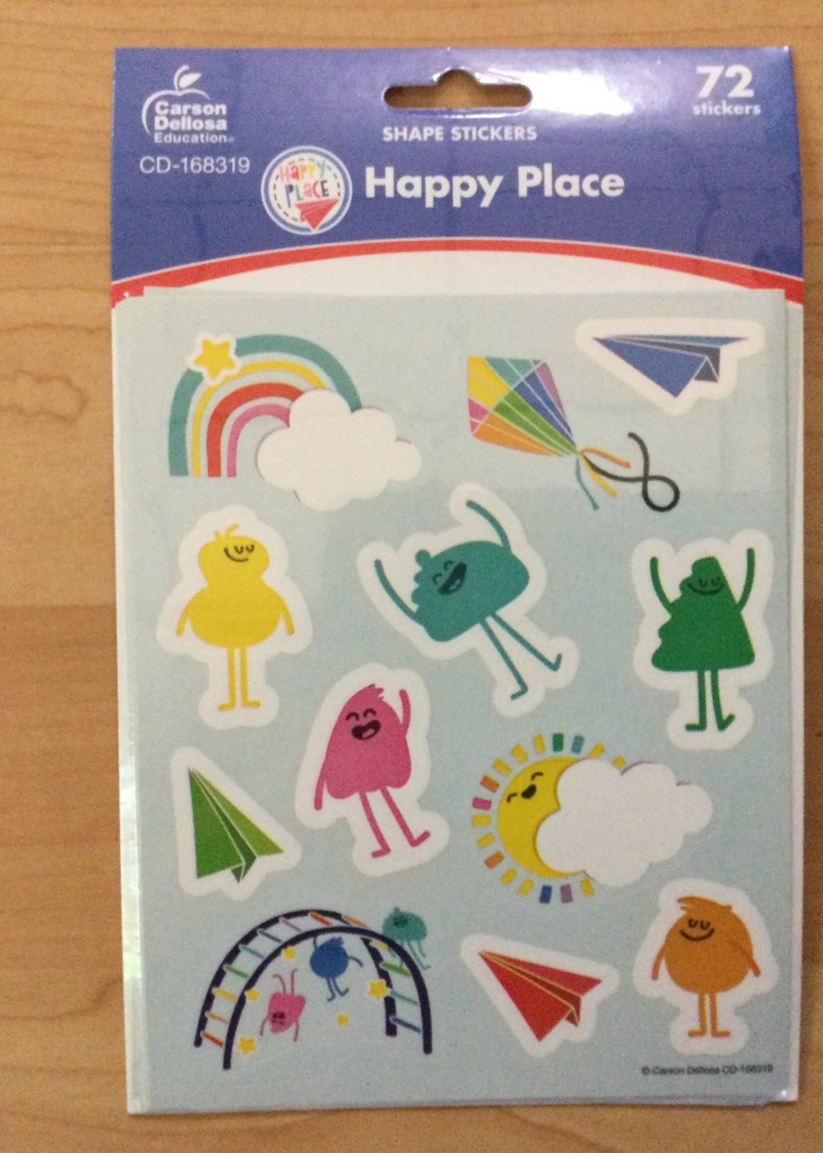 Happy Place Shape Stickers