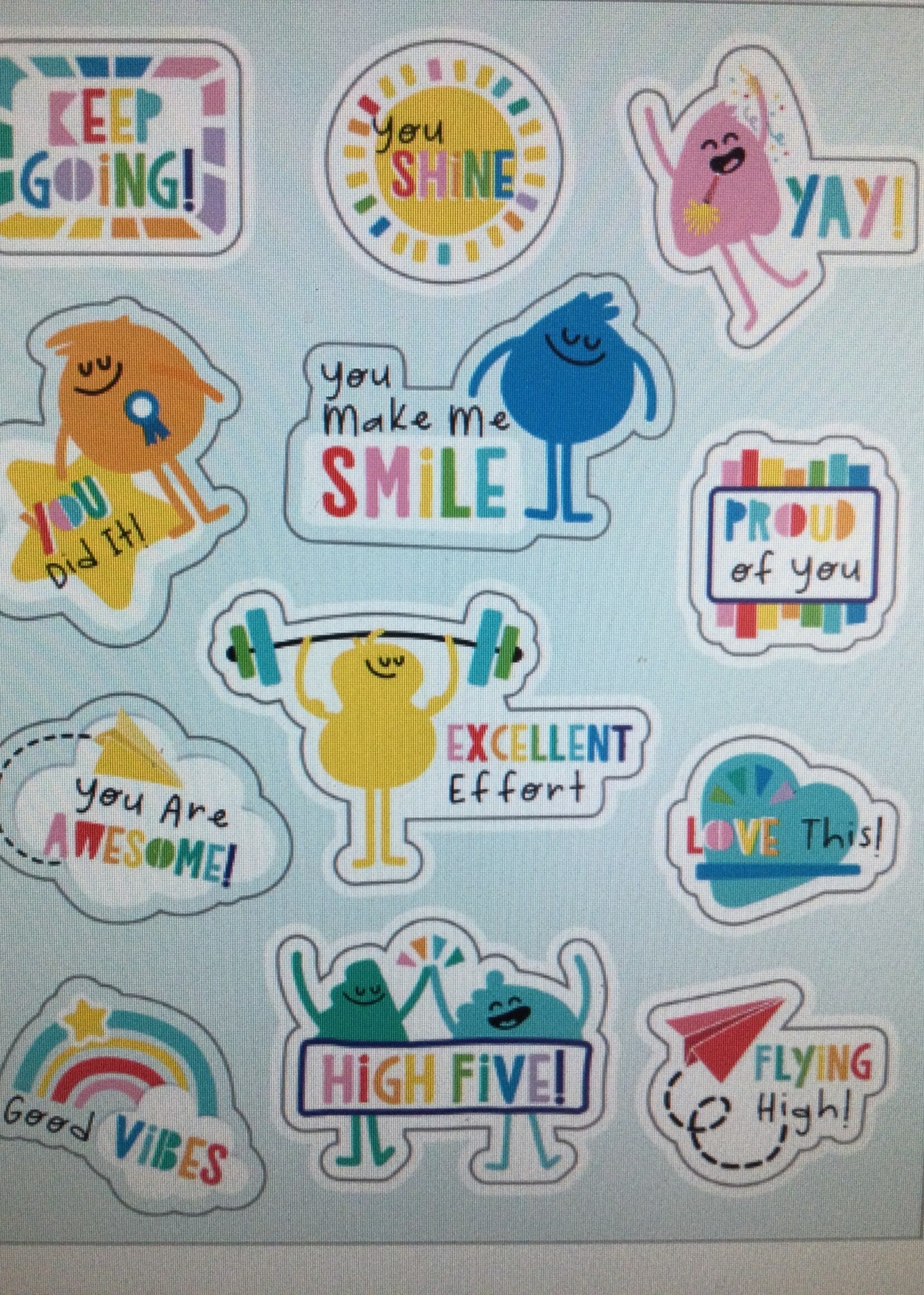 Happy Place Motivator Stickers 72pc